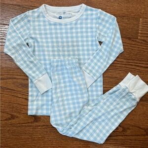 MAGNOLIA BABY | Blue Checkered Pajamas